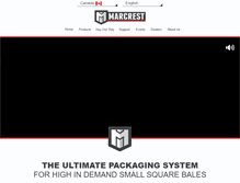 Tablet Screenshot of marcrestmfg.com